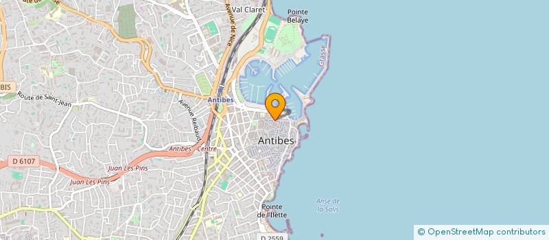 localisation de l'entreprise R.A.J.A.C : RESIDENCE ANTIBOISE DE JEUNES ARTISTES CERAMISTES à ANTIBES