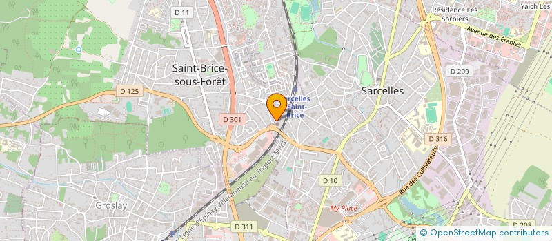 localisation de l'entreprise R.A.L INVESTISSEMENT à SAINT-BRICE-SOUS-FORET