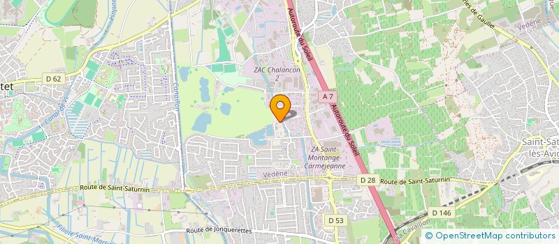 localisation de l'entreprise R.A.M.  VEDENE