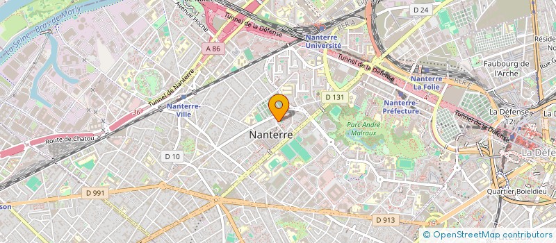 localisation de l'entreprise R.A.M  NANTERRE