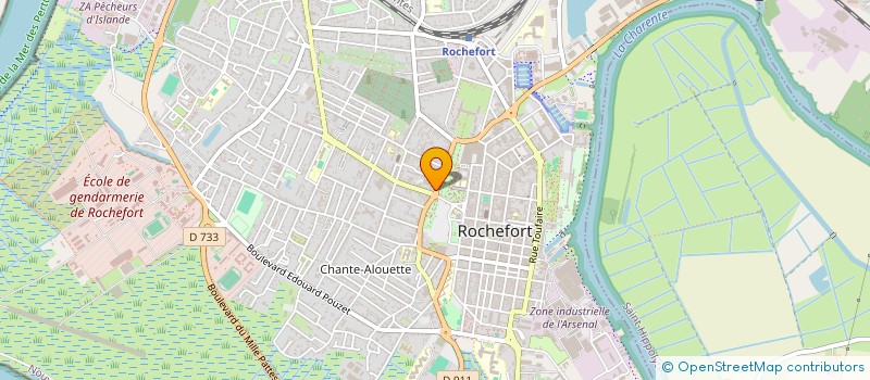 localisation de l'entreprise R.A.M.  ROCHEFORT