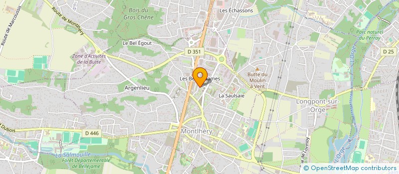 localisation de l'entreprise R.A.M à MONTLHERY