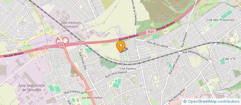 localisation de l'entreprise R.A.M ORGANISATION  LIEVIN