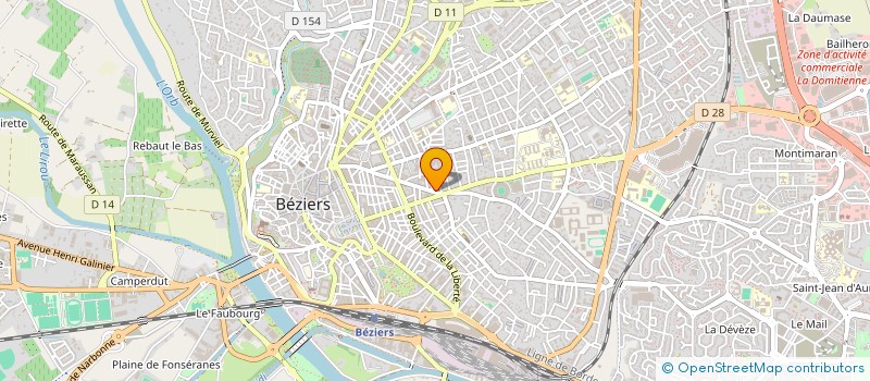 localisation de l'entreprise R.A.O.H à BEZIERS