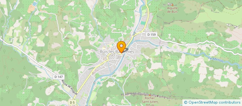 localisation de l'entreprise R.A.P.  BUIS-LES-BARONNIES