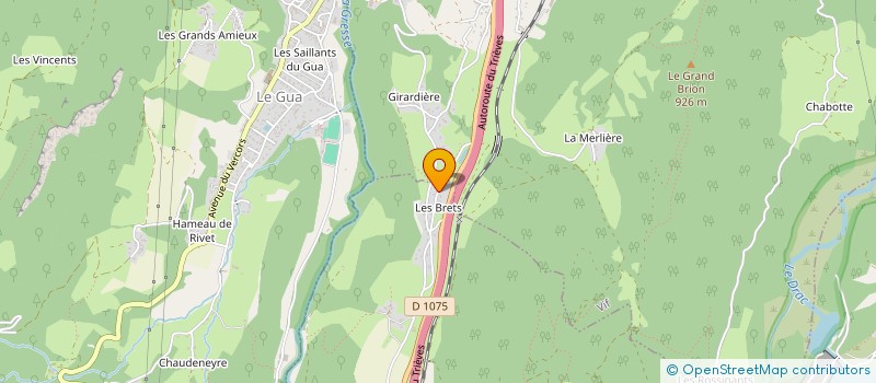 localisation de l'entreprise R.A.P.S.  SAINT-MARTIN-DE-LA-CLUZE