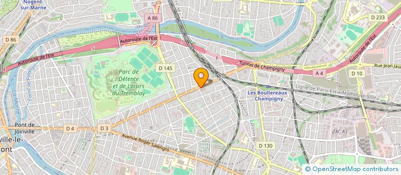 localisation de l'entreprise R A PTT RESTAURANT ADMINISTRAT à CHAMPIGNY-SUR-MARNE