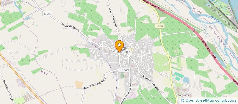 localisation de l'entreprise R.A.R.  CABANNES