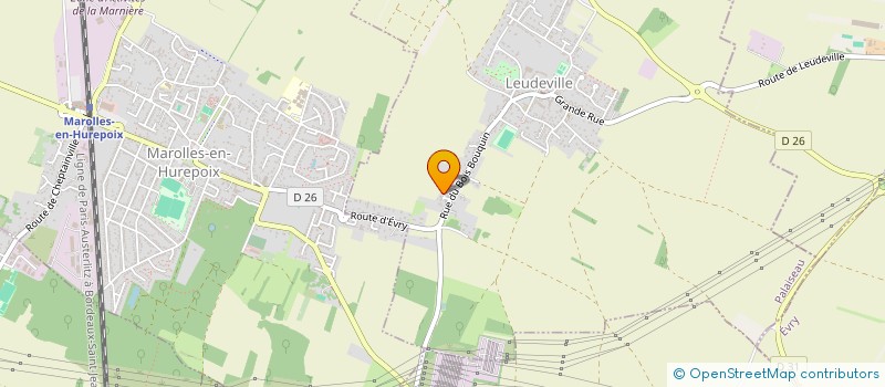 localisation de l'entreprise R.A.R.  LEUDEVILLE