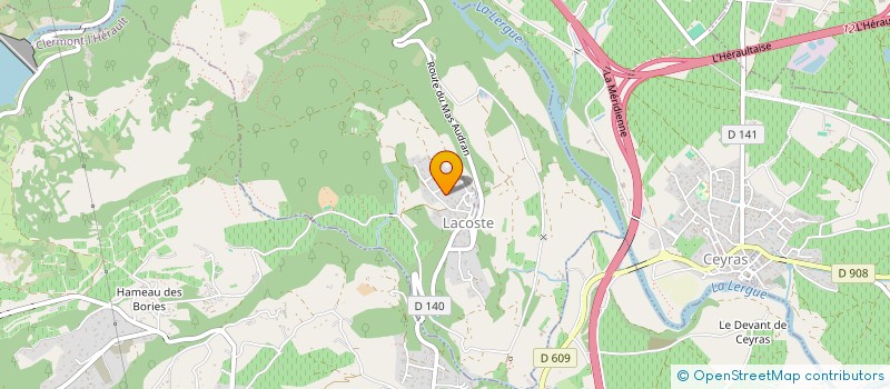 localisation de l'entreprise R A S  LACOSTE