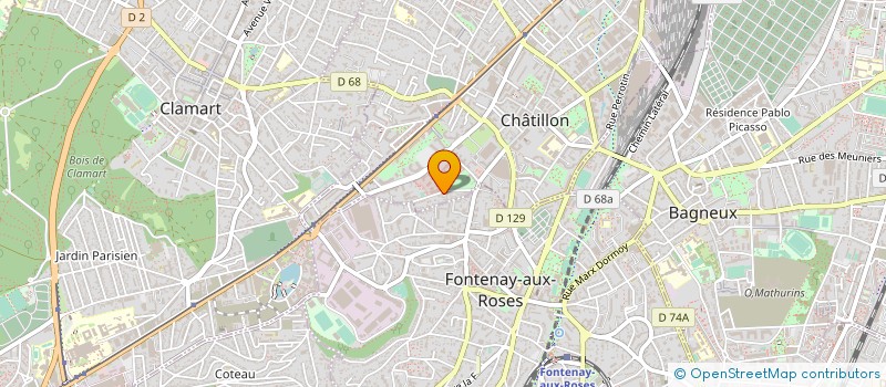 localisation de l'entreprise R.A.S. à CHATILLON