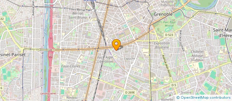 localisation de l'entreprise R.A.S. FACADES à GRENOBLE