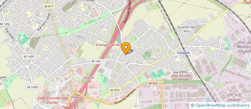 localisation de l'entreprise R.A.S. INTERNATIONAL à LESQUIN