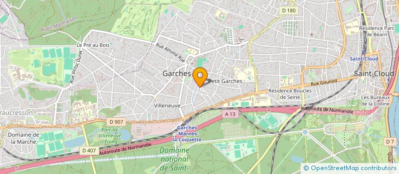 localisation de l'entreprise R&A TRAVES à GARCHES