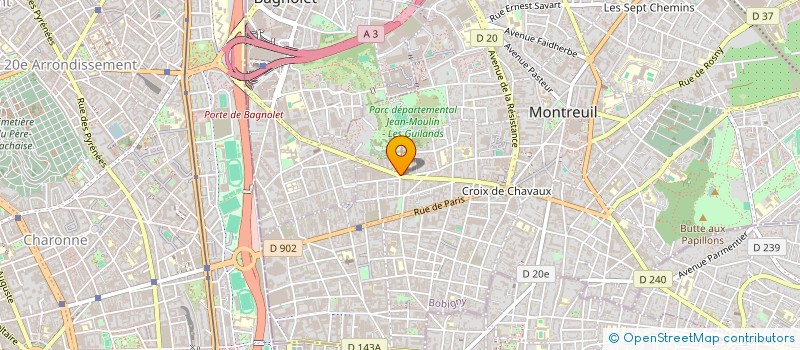 localisation de l'entreprise R A V A L E T à MONTREUIL