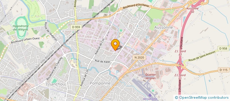 localisation de l'entreprise R.A.V.I.  MONTAUBAN