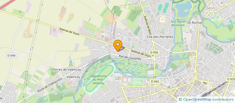 localisation de l'entreprise R.A.W. COLLECTIVE à CHATEAUROUX