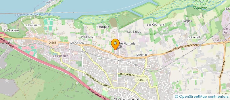 localisation de l'entreprise R.A.Y AUTO  CHATEAUNEUF-LES-MARTIGUES