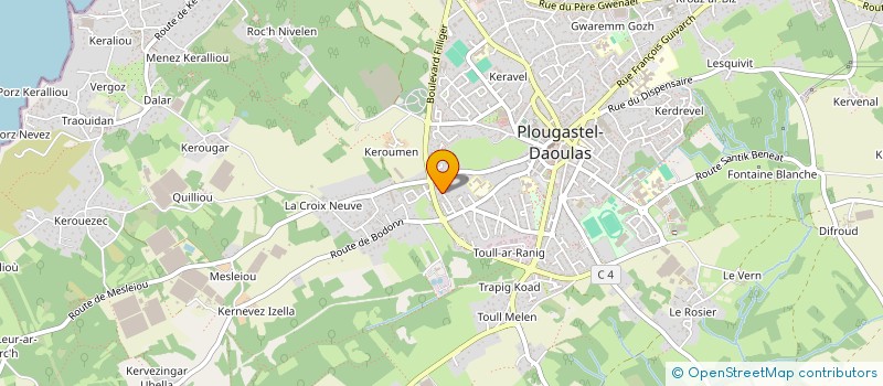 localisation de l'entreprise R AND B LE COZ  PLOUGASTEL-DAOULAS