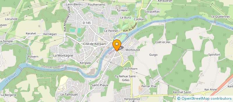 localisation de l'entreprise R.ARMEL  HENNEBONT