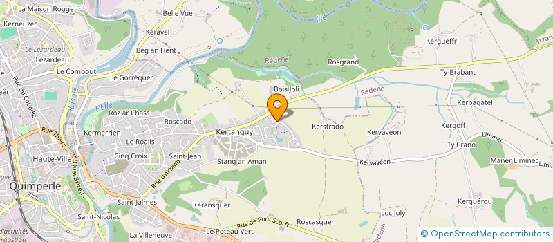 localisation de l'entreprise R'AUTO 29  QUIMPERLE