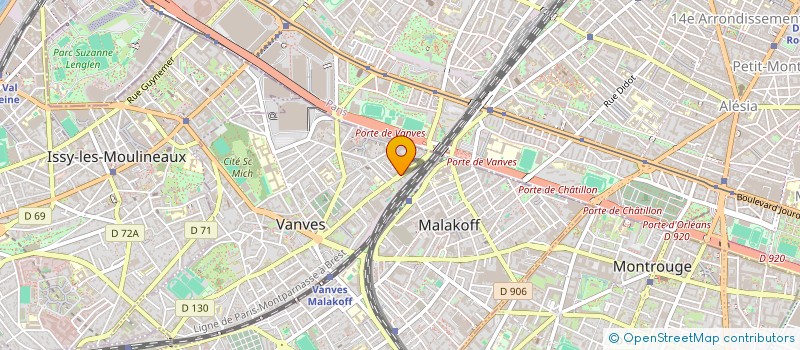 localisation de l'entreprise R.B. 12 à VANVES