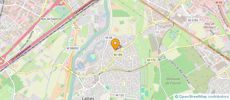 localisation de l'entreprise R&B à LATTES