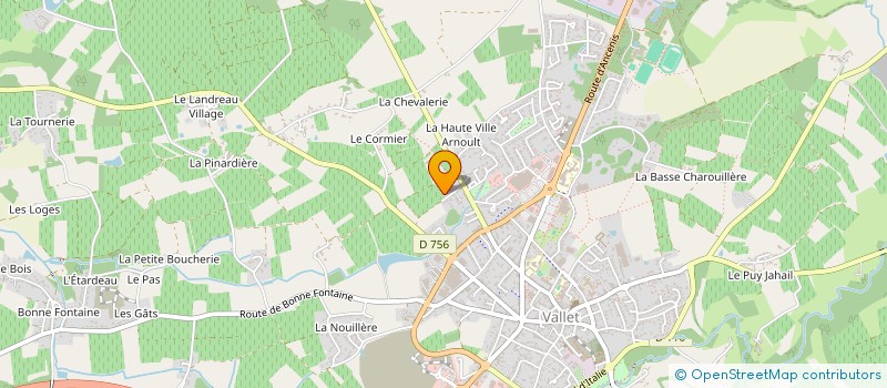 localisation de l'entreprise R&B  VALLET