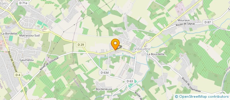 localisation de l'entreprise R - B  FRONTON