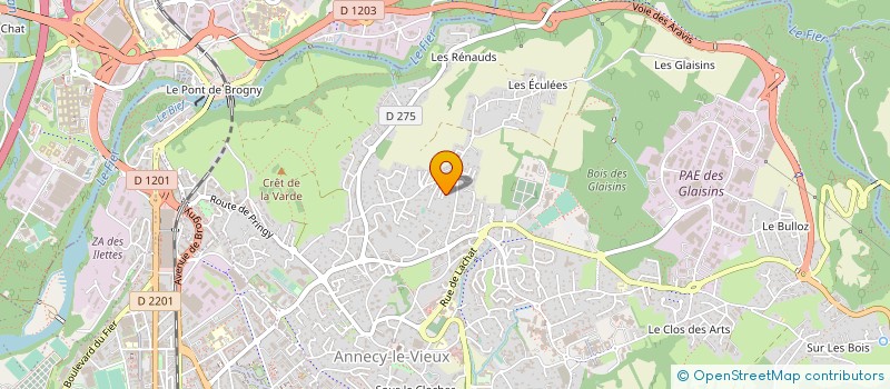 localisation de l'entreprise R.B.A. à ANNECY