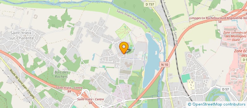 localisation de l'entreprise R.B.A.  SAINT-YRIEIX-SUR-CHARENTE