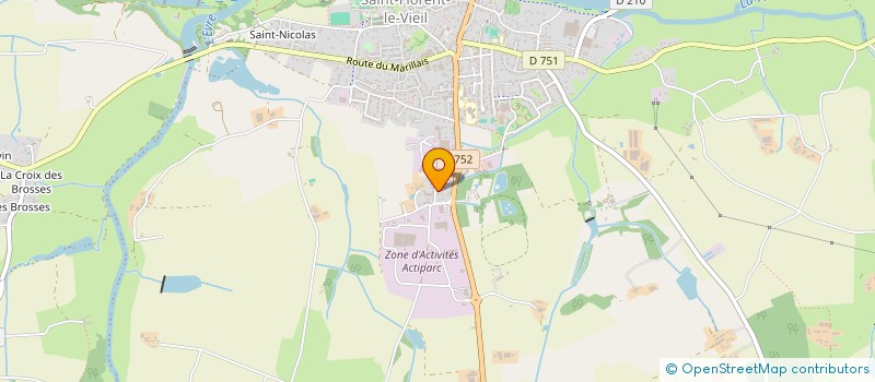 localisation de l'entreprise R.B.A.  MAUGES-SUR-LOIRE