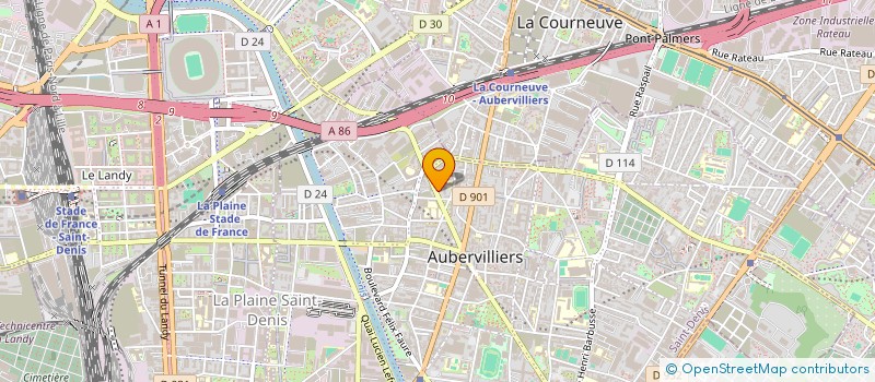 localisation de l'entreprise R.B AGENCEMENTS  AUBERVILLIERS