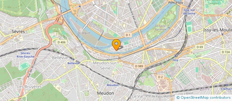 localisation de l'entreprise R&B ARCHITECTES à ISSY-LES-MOULINEAUX