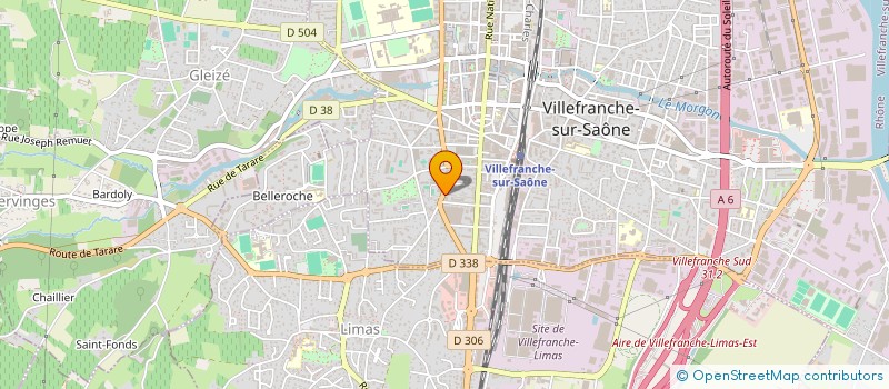 localisation de l'entreprise R B AUTO + à VILLEFRANCHE-SUR-SAONE