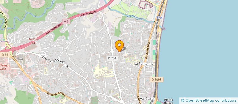 localisation de l'entreprise R&B BOURNEIL à ANTIBES