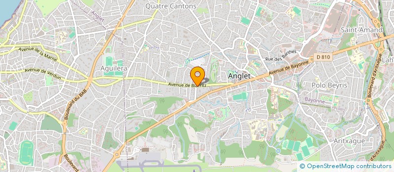 localisation de l'entreprise R&B BUSINESS CONSULTING à ANGLET