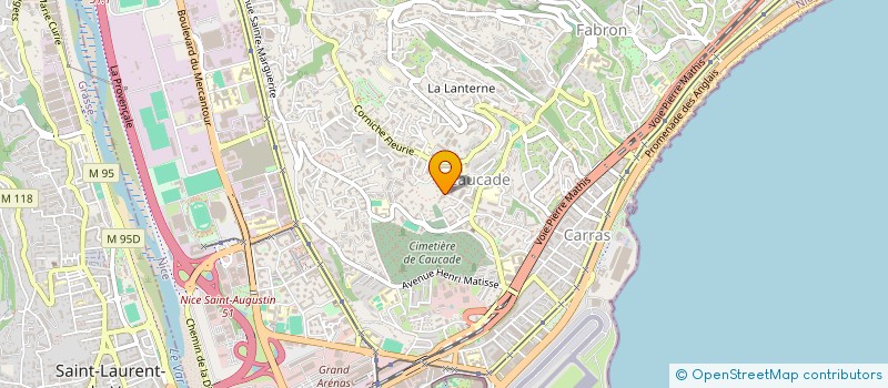localisation de l'entreprise R.B.C.  NICE