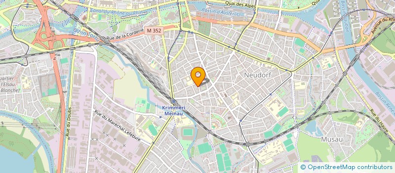 localisation de l'entreprise R.B.C.  STRASBOURG