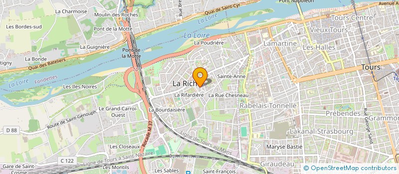 localisation de l'entreprise R.B.C.A.T.E  CHATEAU-RENAULT