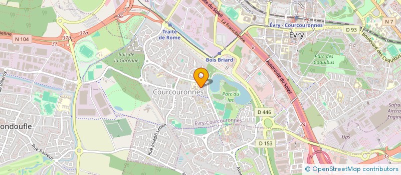 localisation de l'entreprise R.B. CONCEPT  EVRY-COURCOURONNES