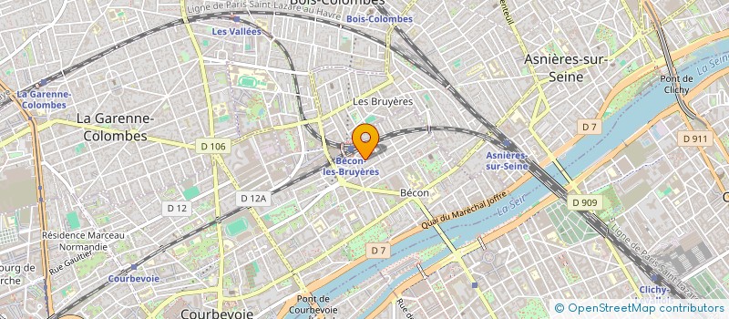 localisation de l'entreprise R.B. CONCEPTIONS à COURBEVOIE