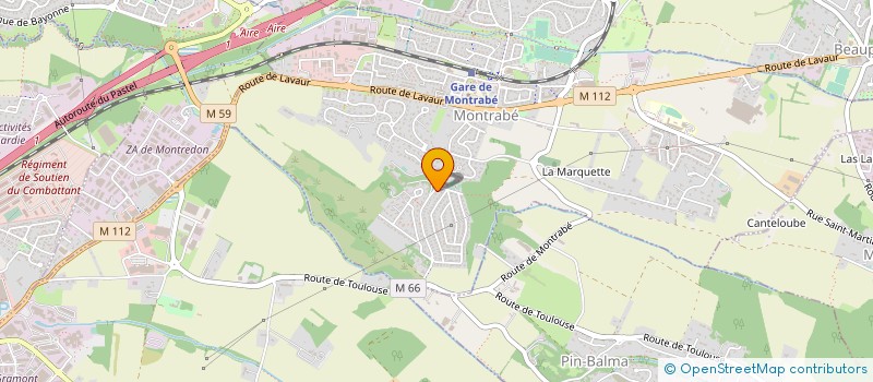 localisation de l'entreprise R&B DIFFUSION  MONTRABE