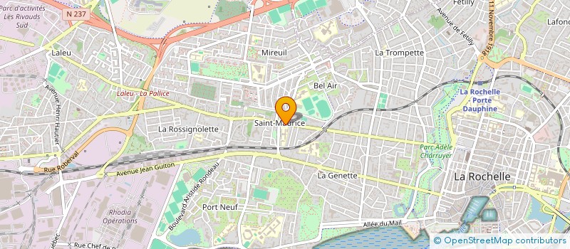 localisation de l'entreprise R & B DIFFUSION  LA ROCHELLE