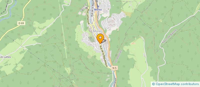 localisation de l'entreprise R.B GYPSERIE PEINTURE  HAUTS DE BIENNE