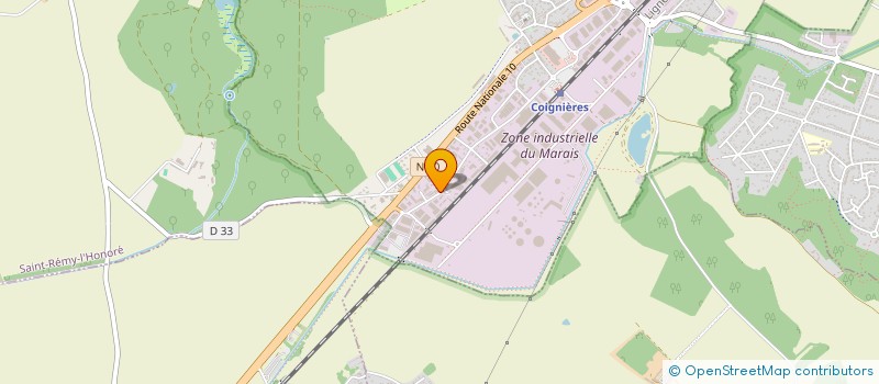 localisation de l'entreprise R.B.I.  COIGNIERES