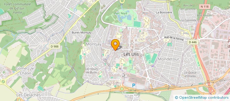 localisation de l'entreprise R.B.I. à LES ULIS