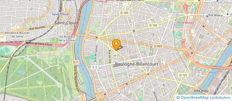 localisation de l'entreprise R B INVEST à BOULOGNE-BILLANCOURT