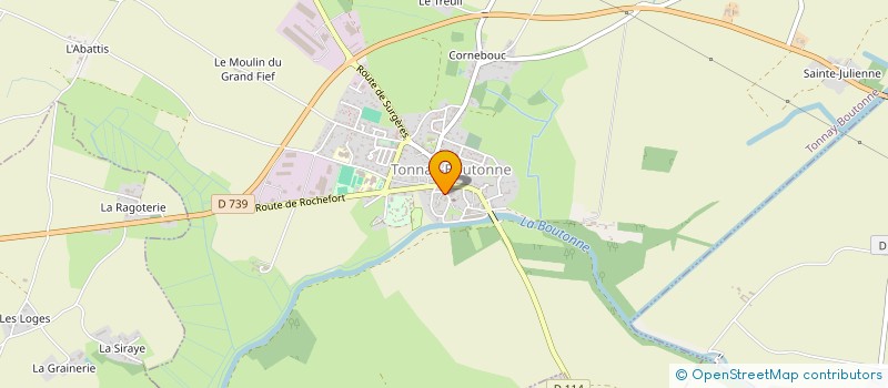 localisation de l'entreprise R.B.J  ARCHINGEAY