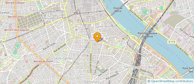 localisation de l'entreprise R.B.M.  BORDEAUX